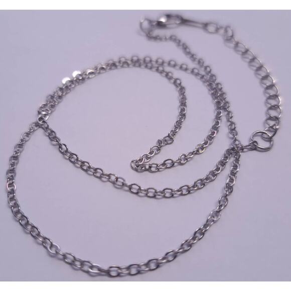 18kgp Gold Plated 16-18 in Alternate O Link Chain Necklace New 1/16th" Lobster - Picture 1 of 2